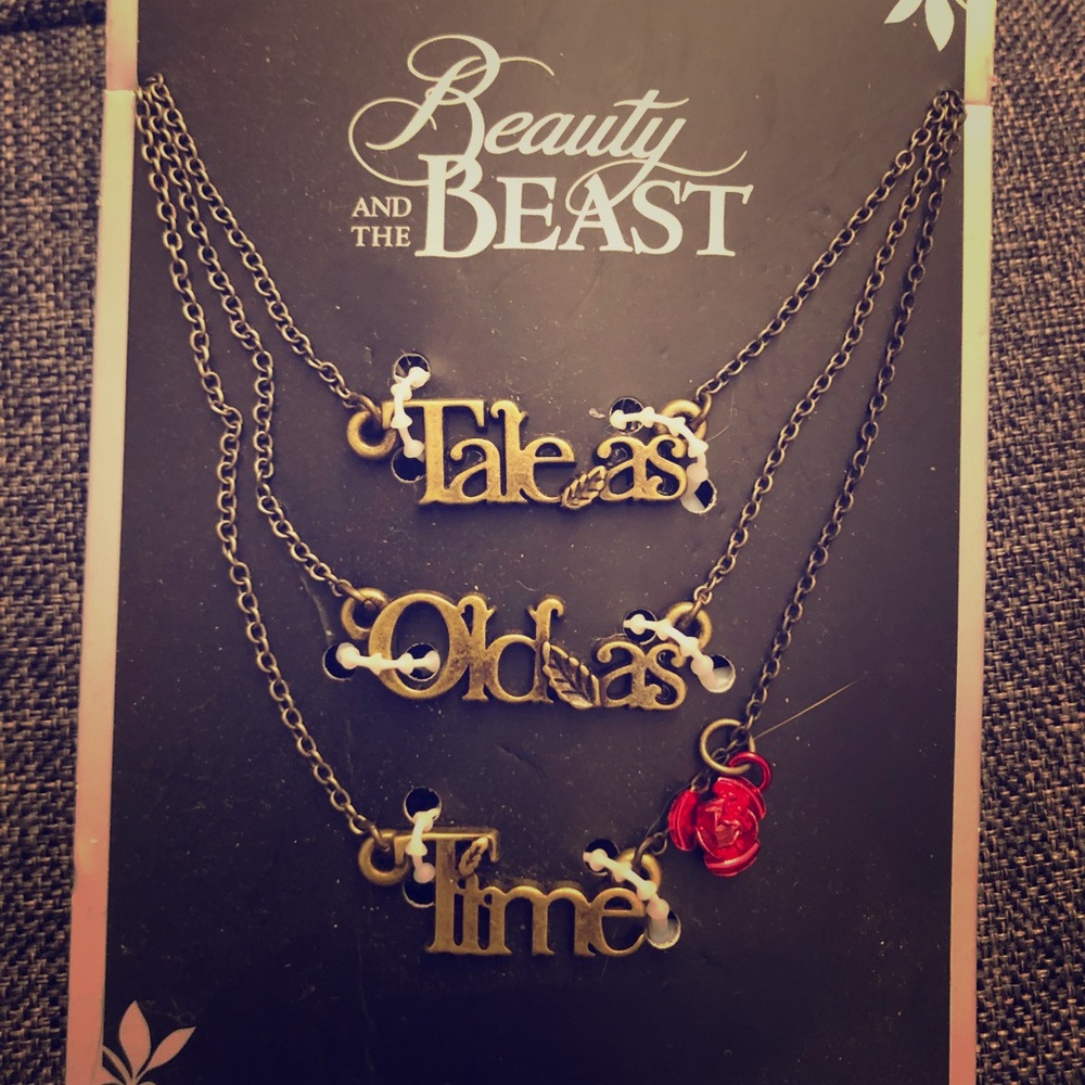 Disney’s Beauty and the Beast Necklace Set
